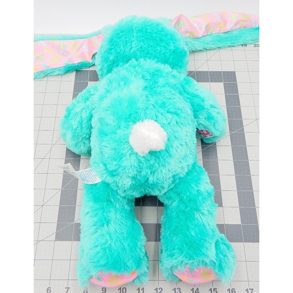 Build A Bear Beach Bunny Summer Ocean Vibes Green Plush Stuffed Animal Pink Ears - Picture 7 of 11